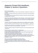 Jeppesen Private Pilot Handbook&comma; Chapter 9&comma; Section A Questions&period; 2026