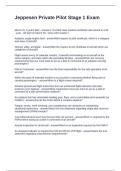 Jeppesen Private Pilot Stage 1 Exam  Questions and Answers