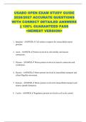 USABO OPEN EXAM STUDY GUIDE  2026&sol;2027 ACCURATE QUESTIONS  WITH CORRECT DETAILED ANSWERS  &vert;&vert; 100&percnt; GUARANTEED PASS  <NEWEST VERSION> 