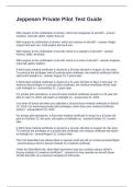 Jeppesen Private Pilot Test Guide Questions and Answers