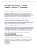 Jeppesen Private Pilot Textbook Chapter 2&period; Section A - Questions with Correct Answers