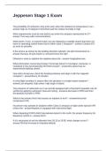 Jeppesen Stage 1 Exam  Questions with Correct Answers