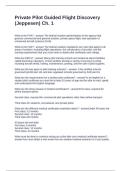 Private Pilot Guided Flight Discovery &lpar;Jeppesen&rpar; Ch&period; 1&period; Questions and Answers