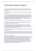 Private Pilot Jeppesen Chapter 7&period;  Questions and Answers 