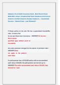 Alabama Life & Health Insurance Exam &comma; Most Recent Exam  2025-2026  Actual  Complete Real Exam Questions And Correct  Answers &lpar;Verified Answers&rpar; Already Graded A&plus; &vert;  Guaranteed                  Success  &vert; Newest Exam &vert; Just Released&excl;&excl; 