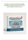 Portage Learning Pathophysiology BIOD 331 &sol; NURS 231 Module 4 Exam &ndash; Portage Learning &ndash; 2026&sol;2027 &vert; All versions with verified answers