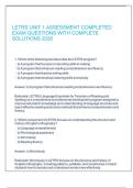 LETRS UNIT 1 ASSESSMENT COMPLETED EXAM QUESTIONS WITH COMPLETE SOLUTIONS 2026 