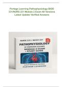 Portage Learning &ndash; Pathophysiology BIOD 331 &sol; NURS 231 &ndash; Module 2 Exam &lpar;All Versions&rpar; Latest Update with Verified Answers 2026&sol;2027