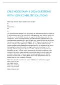 CALE MOCK EXAM II 2026 QUESTIONS WITH 100- COMPLETE SOLUTIONS 