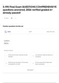 S-190 Final Exam QUESTIONS COMPREHENSIVE questions answered&comma; 2026 verified graded A&plus; already passed&excl;
