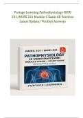 Portage Learning &ndash; Pathophysiology BIOD 331 &sol; NURS 231 &ndash; Module 1 Exam &lpar;All Versions&rpar; Latest Update with Verified Answers 2026&sol;2027