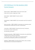 CMI 3358 Exam 1 Dr&period; Eko Questions With Correct Answers