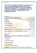 NICET SPECIAL HAZARDS SYSTEMS TECHNICIAN LEVEL II  PRACTICE EXAM NEWEST 2026 ACTUAL EXAM  QUESTIONS AND CORRECT DETAILED ANSWERS  &lpar;VERIFIED ANSWERS&rpar; ALL ANSWERED &lbrace;100 Q & A&rcub;  ALREADY GRADED A&plus; &vert; BRAND NEW&excl; &vert; 100&percnt;  GUARANTEED PASS