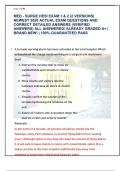 MED - SURGE HESI EXAM 1 & 2 &lpar;2 VERSIONS&rpar;  NEWEST 2026 ACTUAL EXAM QUESTIONS AND  CORRECT DETAILED ANSWERS &lpar;VERIFIED  ANSWERS&rpar; ALL ANSWERED&sol; ALREADY GRADED A&plus; &vert;  BRAND NEW&excl; &vert; 100&percnt; GUARANTEED PASS