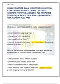CSMLS PRACTICE EXAM &num;2 NEWEST 2026 ACTUAL  EXAM QUESTIONS AND CORRECT DETAILED  ANSWERS &lpar;VERIFIED ANSWERS&rpar; ALL ANSWERED  &lbrace;210 Q & A&rcub; ALREADY GRADED A&plus; &vert; BRAND NEW&excl; &vert;  100&percnt; GUARANTEED PASS