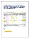 IRC EXAM TEST - ALL TERMS NEWEST 2026 ACTUAL  EXAM QUESTIONS AND CORRECT DETAILED  ANSWERS &lpar;VERIFIED ANSWERS&rpar; ALL ANSWERED  &lbrace;280 Q & A&rcub; ALREADY GRADED A&plus; &vert; BRAND NEW&excl; &vert;  100&percnt; GUARANTEED PASS