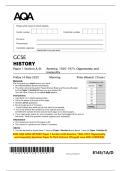 June 2025 AQA GCSE History Paper 1 Section A &vert; Combined Question Papers & Mark Schemes