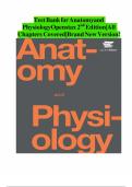 Test Bank for Anatomy and Physiology Openstax 2nd Edition&period;&vert;All chapters covered&comma; Latest Update&period;