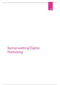 Samenvatting Digital Marketing