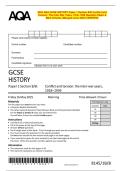 2025 AQA GCSE HISTORY Paper 1 Section B&sol;B Conflict and  Tension&colon; The Inter-War Years&comma; 1918&ndash;1939 Question Paper &  Mark Scheme &lpar;Merged&rpar; June 2025 &lbrack;VERIFIED&rsqb;
