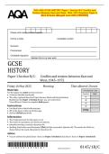 2025 AQA GCSE HISTORY Paper 1 Section B&sol;C Conflict and  Tension Between East and West&comma; 1945&ndash;1972 Question Paper &  Mark Scheme &lpar;Merged&rpar; June 2025 &lbrack;VERIFIED&rsqb;