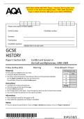 May&ndash;June 2025 AQA GCSE History Paper 1 Section B &vert; Combined Question Papers & Mark Schemes