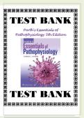 Porth's Pathophysiology 5th Edition Test Bank &ndash; Complete Q&A&comma; Chapter-by-Chapter &vert; Perfect for Nursing & Medical Students