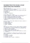 NCOEMS PRACTICE EXAM 1 EXAM QUESTIONS AND ANSWERS