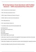 BC Jurisprudence Exam 2026&sol;2027 &ndash; Exam Questions with Verified Answers