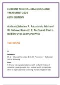 CURRENT Medical Diagnosis & Treatment 2026 Test Bank &vert; CMDT 65th Ed MCQs