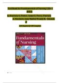 Test Bank for Fundamentals of Nursing 12th Edition &ndash; Potter&comma; Perry&comma; Stockert&comma; Hall&comma; Ostendorf &vert; Complete Exam Preparation &vert; Chapters 1&ndash;50 &vert; Verified Questions & Answers