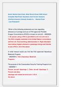 GoJet Hazmat Quiz Exam&comma; Most Recent Exam 2026 Actual                Complete Real Exam Questions And Correct Answers    &lpar;Verified Answers&rpar; Already Graded A&plus;  &sol; Newest Exam                           &sol; Just Released&excl;&excl;