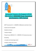 ATLS 10th Edition &ndash; 100 Solved Questions &vert; MED510 &vert; Trauma&comma; Shock&comma; Airway&comma; Chest Injuries &vert; 2025&sol;2026