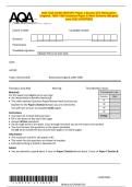 June 2025 AQA GCSE History Paper 2 Section A &vert; Combined Question Papers & Mark Schemes