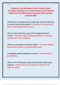Prophecy Core Mandatory Part 2 Study Guide &vert;  Complete Questions & Correct Answers with Detailed  Rationales &vert;&vert;Verified Exam&excl;&excl;&vert; Eunique Best Quality &vert;  Updated 2026