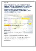 D027&sol; WGU D027 FINAL EXAM SCRIPT EXAM  NEWEST 2026 ACTUAL EXAM QUESTIONS AND  CORRECT DETAILED ANSWERS &lpar;VERIFIED  ANSWERS&rpar; ALL ANSWERED &lbrace;265 Q & A&rcub;  ALREADY GRADED A&plus; &vert; BRAND NEW&excl; &vert; 100&percnt;  GUARANTEED PASS &vert; WGU  