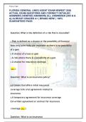 FLORIDA GENERAL LINES AGENT EXAM NEWEST 2026  ACTUAL EXAM QUESTIONS AND CORRECT DETAILED  ANSWERS &lpar;VERIFIED ANSWERS&rpar; ALL ANSWERED &lbrace;205 Q &  A&rcub; ALREADY GRADED A&plus; &vert; BRAND NEW&excl; &vert; 100&percnt;  GUARANTEED PASS