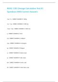 RNSG 1301 Dosage Calculation Test -1 Questions With Correct Answers&period;