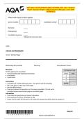 2025 AQA GCSE DESIGN AND TECHNOLOGY Unit 1 Written  Paper Question Paper & Mark Scheme &lpar;Merged&rpar; June 2025  &lbrack;VERIFIED&rsqb;