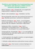 Positieve psychologie Een kennismaking met  Questions and Answers &lpar;100&percnt; Correct  Answers&rpar; Already Graded A&plus; 