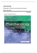 TEST BANK&lowbar;&lowbar;Pharmacology&colon; A Patient-Centered Nursing Process Approach 9th Edition by Linda E&period; McCuistion &comma; ISBN&colon; 9780323399166 &vert;All Chapters Included&vert; Guide A&plus;