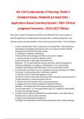 NU 136 Fundamentals of Nursing&colon; Actual EXAM 3 Foundational Principles Mastery &vert; Application-Based Learning System &vert; Clinical Judgment Scenarios &vert; 2026&sol;2027 Edition