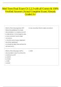 Med Term Final Exam Ch 1&comma;2&comma;3 with all Correct & 100&percnt; Verified Answers &vert;Actual Complete Exam&vert; Already Graded A&plus; 
