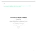 WGU D219 PA 1&colon; Evidence-Based Practice and Applied Nursing Research with Dr&period; Sharron Brown &vert; 2026 Update with complete solutions&period;