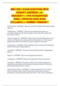 wgu D001 EXAM QUESTIONS WITH CORRECT ANSWERS&vert;&vert;A&plus; GRADED&excl;&excl;&excl;&vert;&vert;100&percnt; GUARANTEED PASS&vert;&vert;UPDATED 2025&sol;2026 SYLLABUS&vert;&vert;<<NEWEST VERSION>>