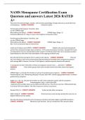 NAMS Menopause Certification Exam Questons and answers Latest 2026 RATED A&plus;