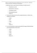 MATH 225 &ndash; Statistical Reasoning for the Health Sciences&comma; Year Two&comma; Session One &ndash; 100 Practice Questions with Answers&period; Guaranteed pass already graded A