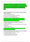 California Private Investigator Exam Practice Questions with Detailed Rationales &lpar;2026 Latest Version