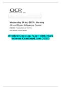 2025 AS Level Physics B &lpar;Advancing Physics&rpar; H157&sol;01 Foundations of physics  &lpar;Verified Question Paper With Mark Scheme Combined June 2025&rpar;