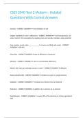 CSES 2040 Test 2 &lpar;Auburn - Huluka&rpar; Questions With Correct Answers&period;